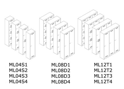 Šatní skříňka BISLEY ML04S1 - 2